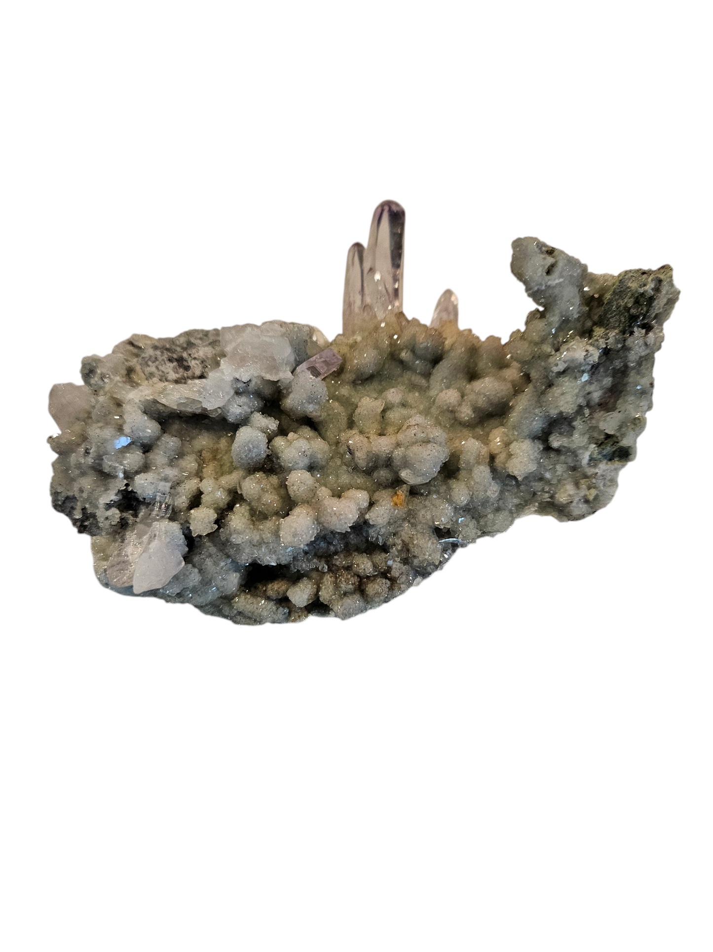High quality, gemmy Vera Cruz Amethyst on sparkly on Druzy Matrix