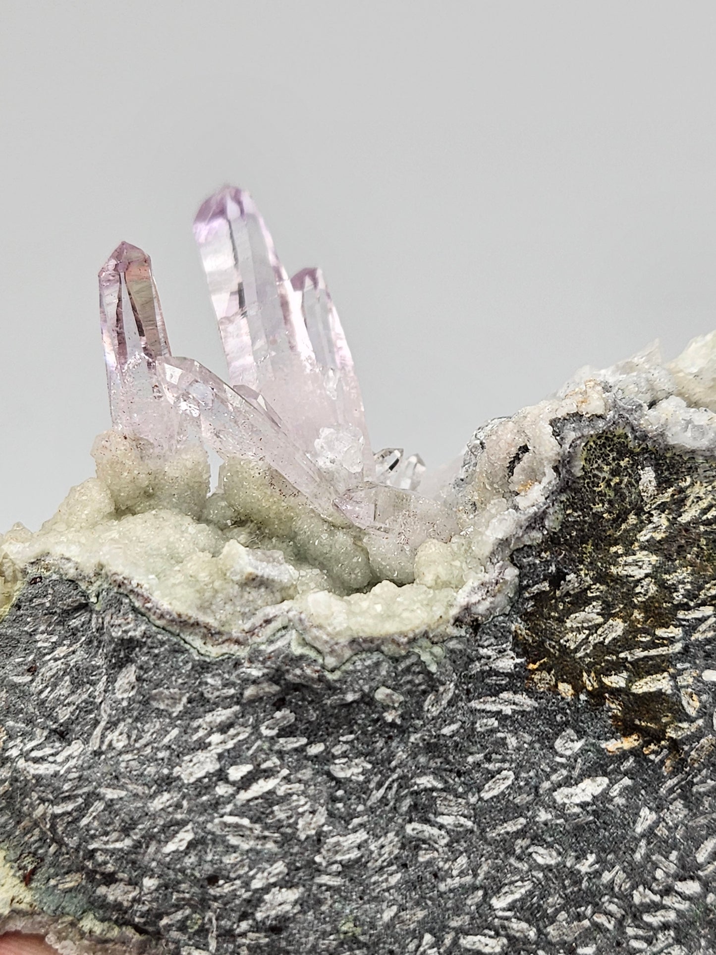 High quality, gemmy Vera Cruz Amethyst on sparkly on Druzy Matrix