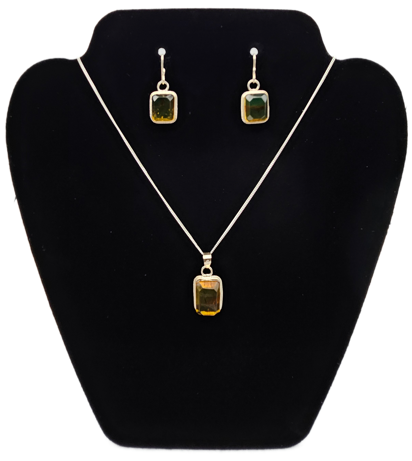 Real Amber Jewelry 925 Silver