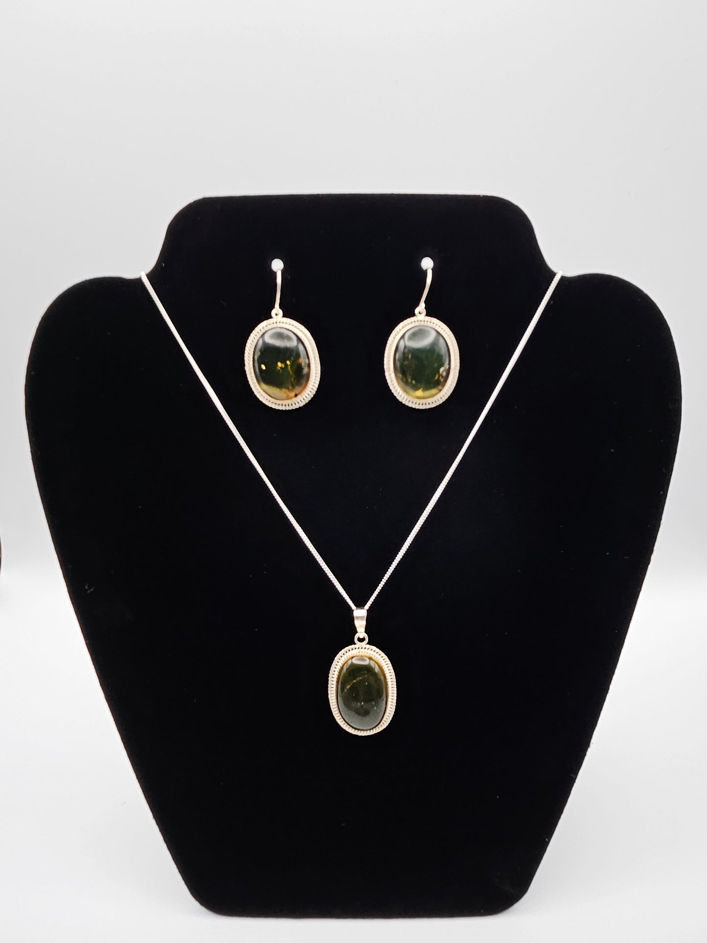 Real Amber Jewelry 925 Silver