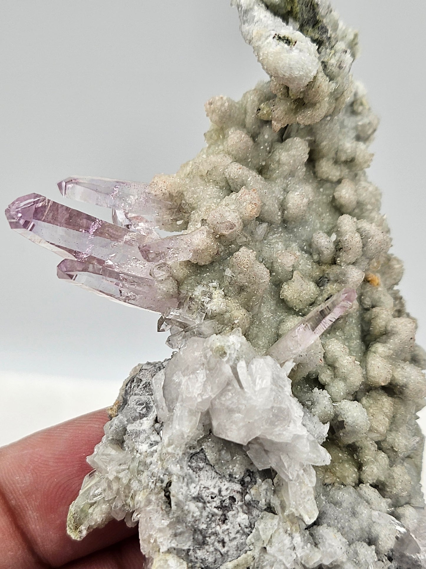 High quality, gemmy Vera Cruz Amethyst on sparkly on Druzy Matrix