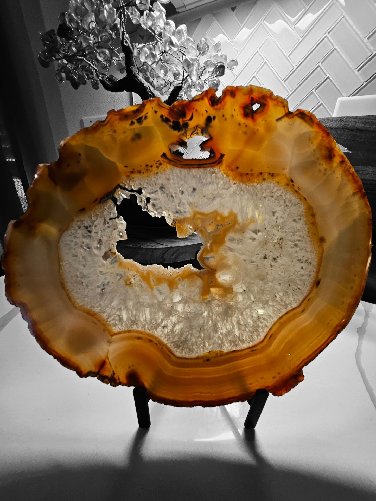 Brazilian Quartz Agate Slab