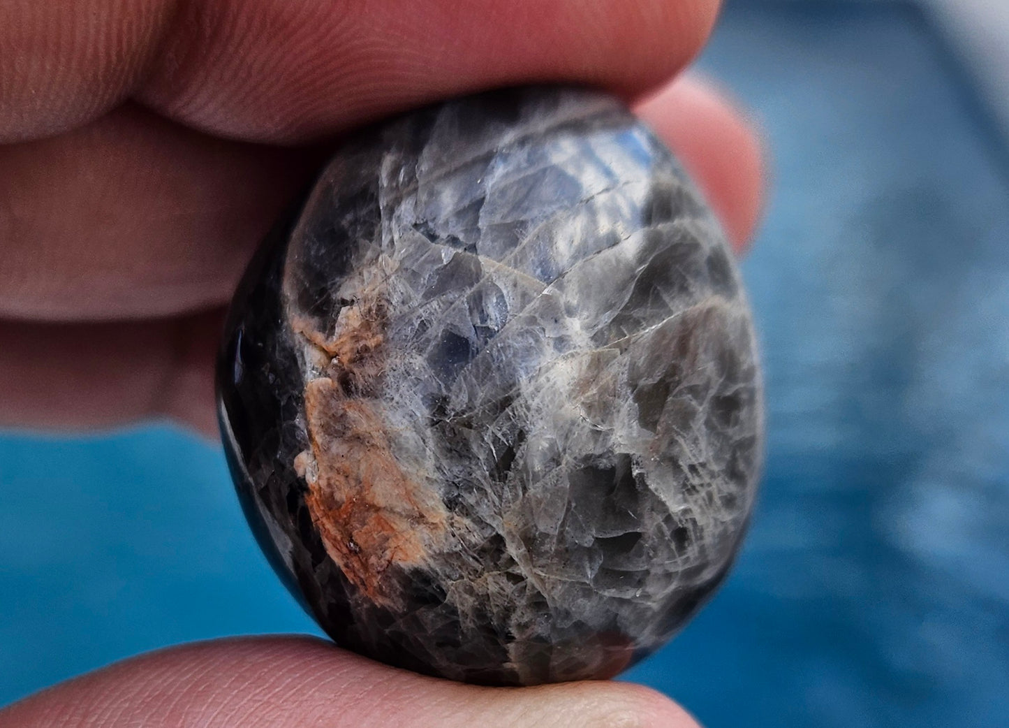 BLACK MOONSTONE TUMBLED