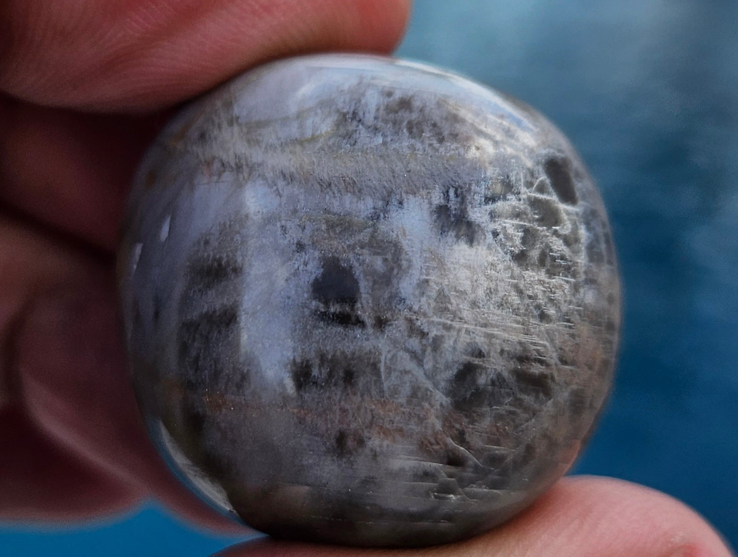 BLACK MOONSTONE TUMBLED