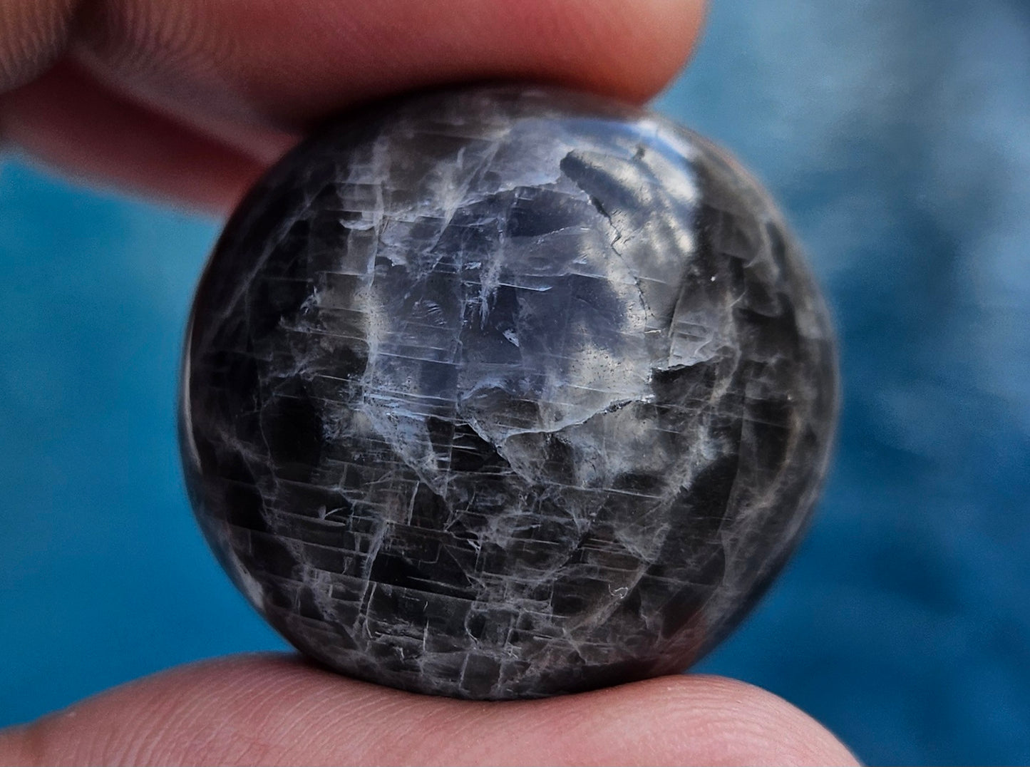 BLACK MOONSTONE TUMBLED