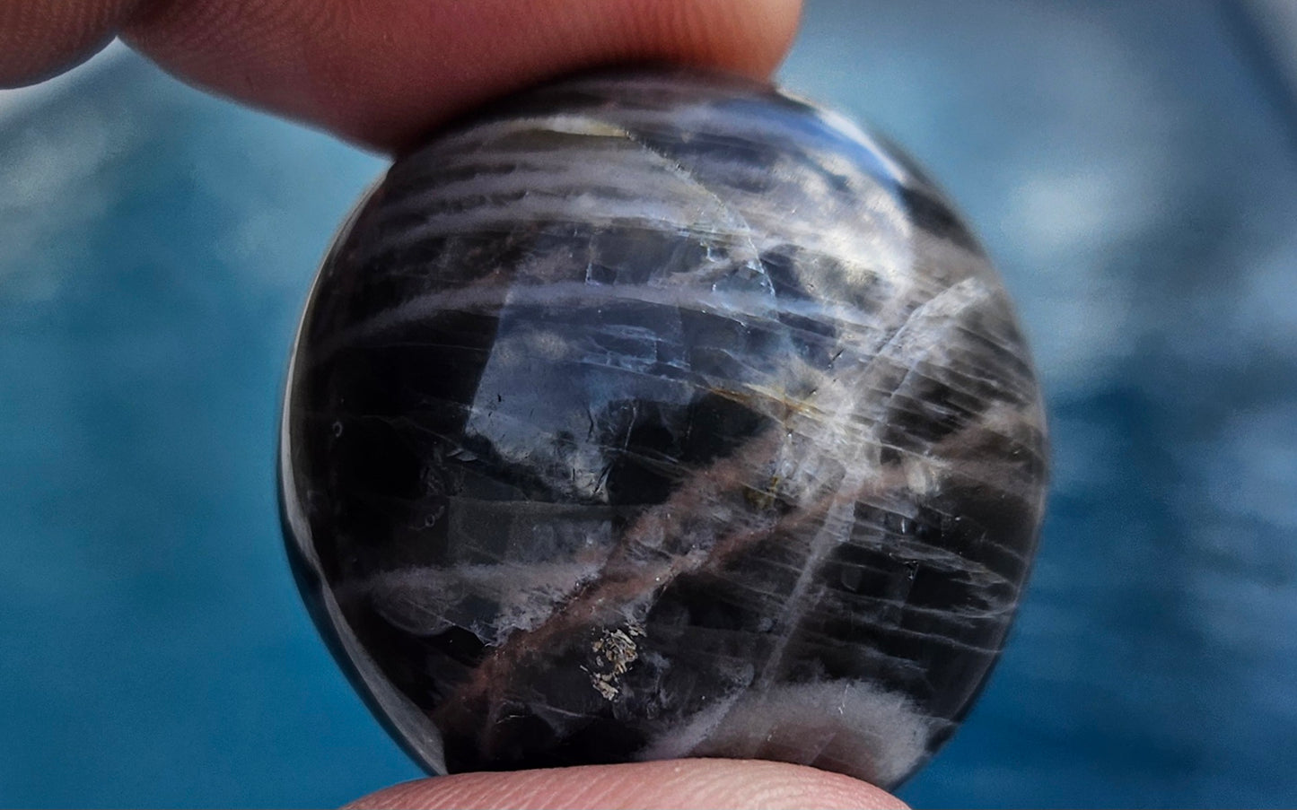 BLACK MOONSTONE TUMBLED