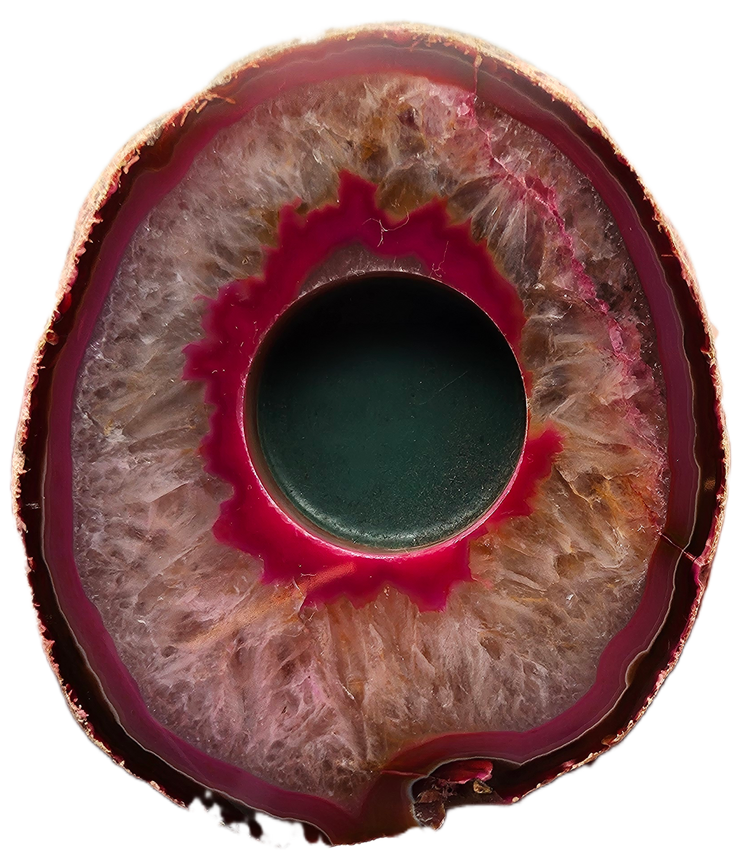 Dye Agate Candle Holder