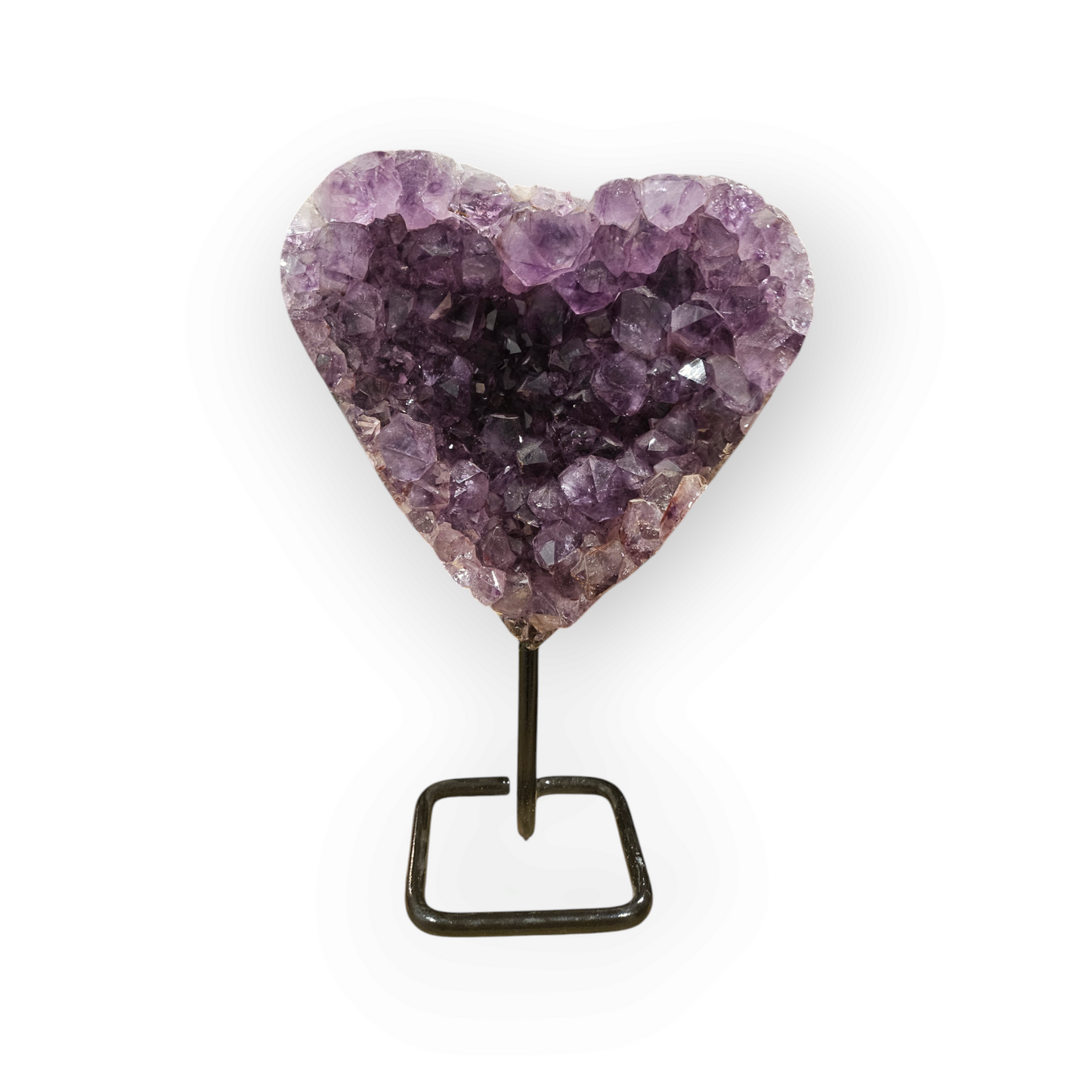 Amethyst Heart on Stand