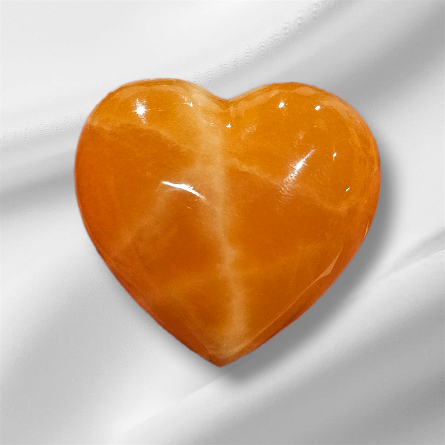 Orange Calcite Hearts