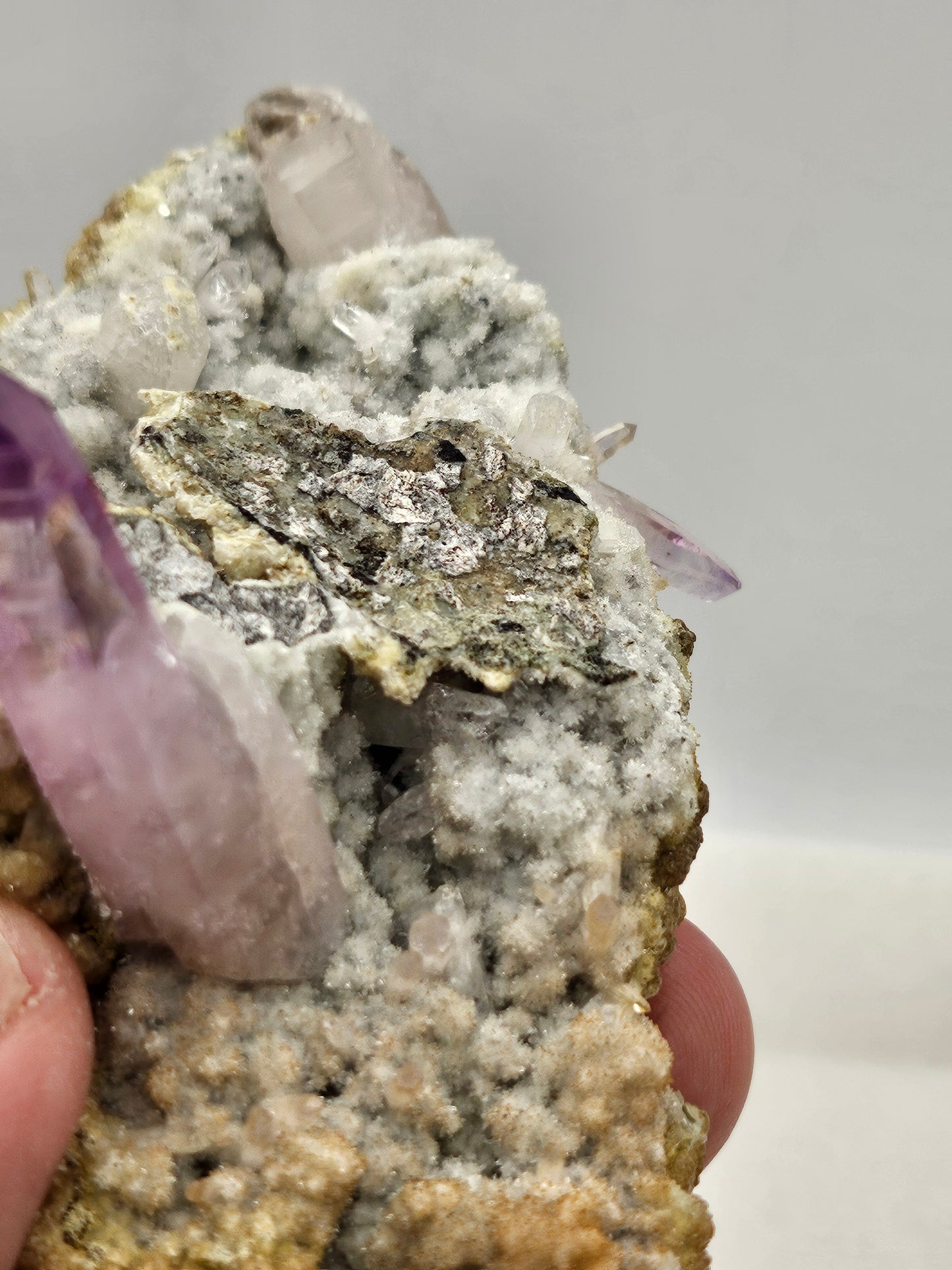 High quality, gemmy Vera Cruz Amethyst on sparkly  on Druzy Matrix