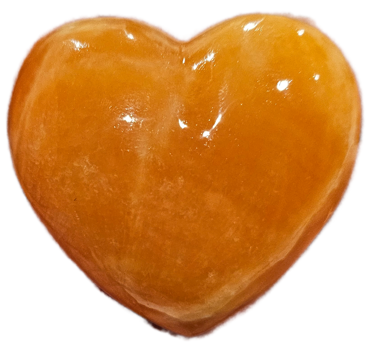 Orange Calcite Hearts