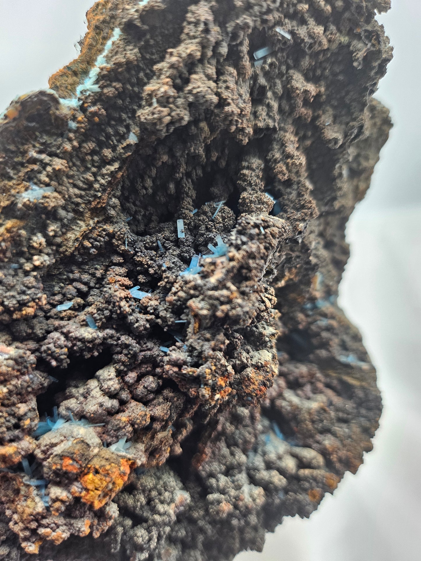 Blue Dyed Hemimorphite from Mexico