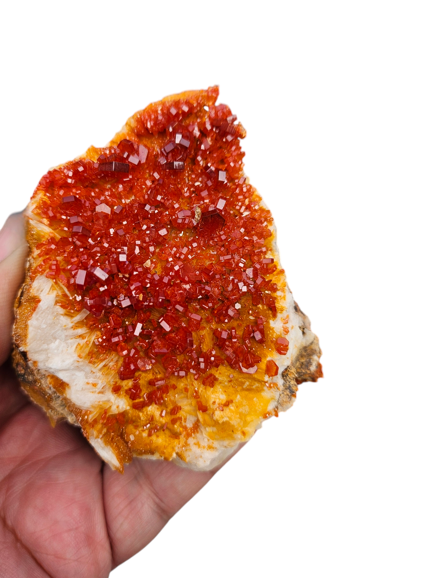 Fire Red Vanadinite & Barite