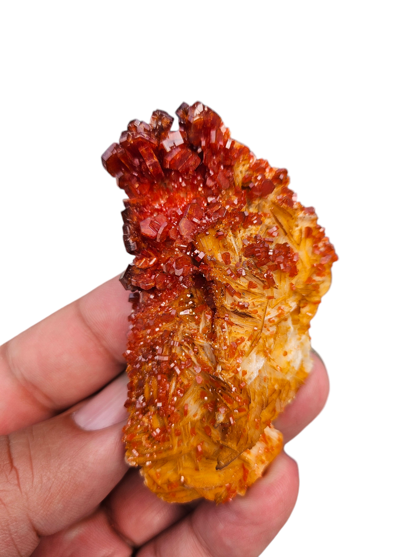 Fire Red Vanadinite & Barite