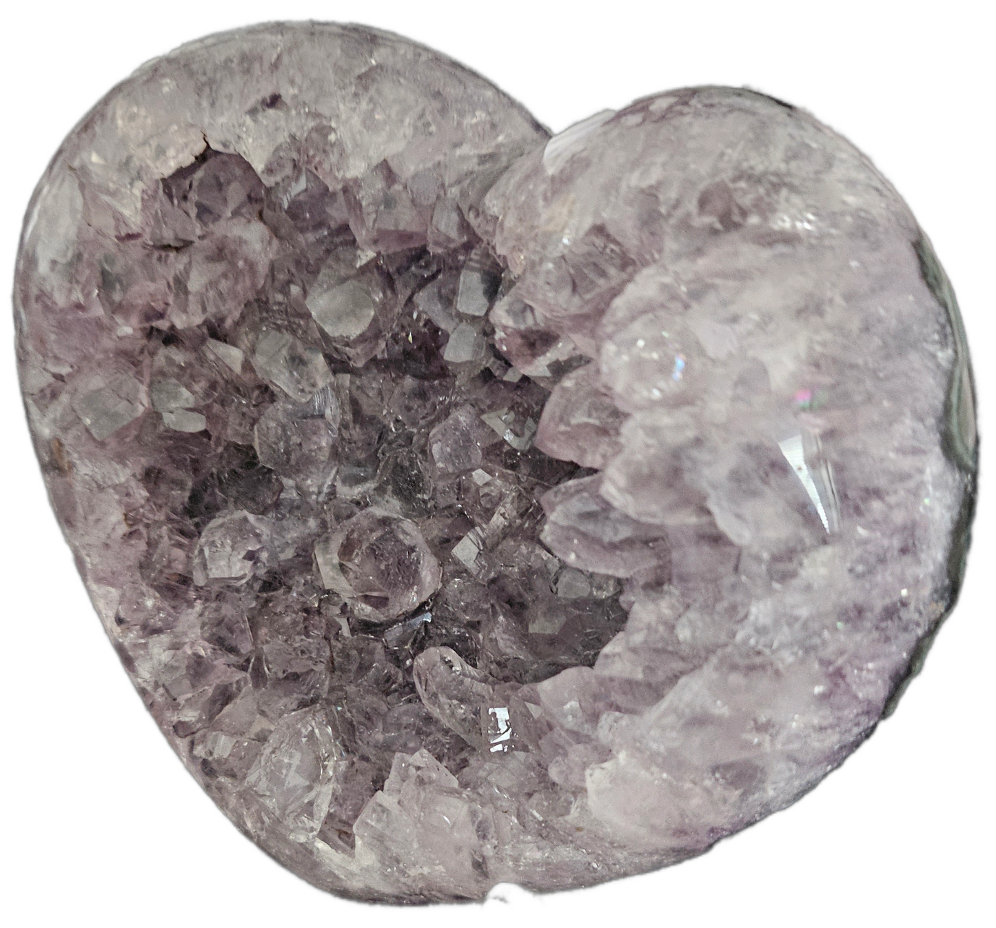 Large Amethyst Heart with Stand.