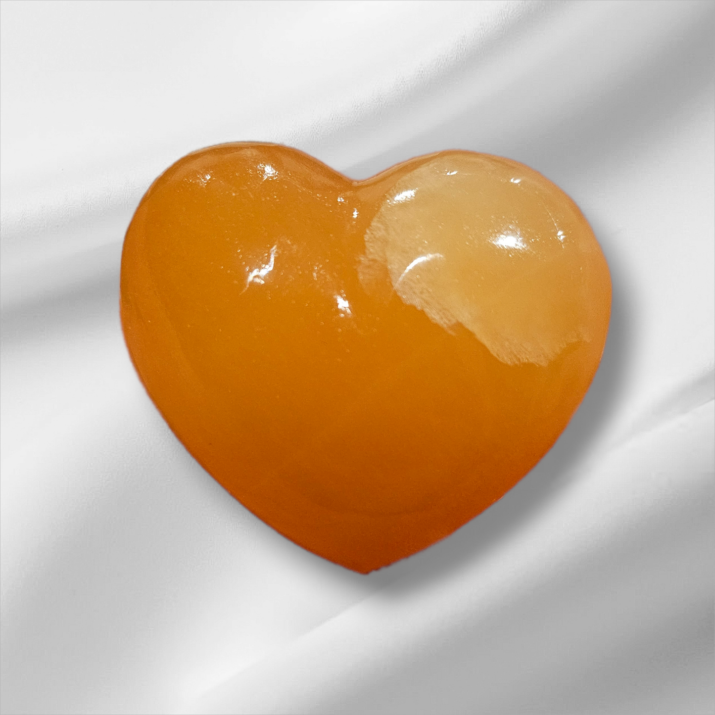 Orange Calcite Hearts