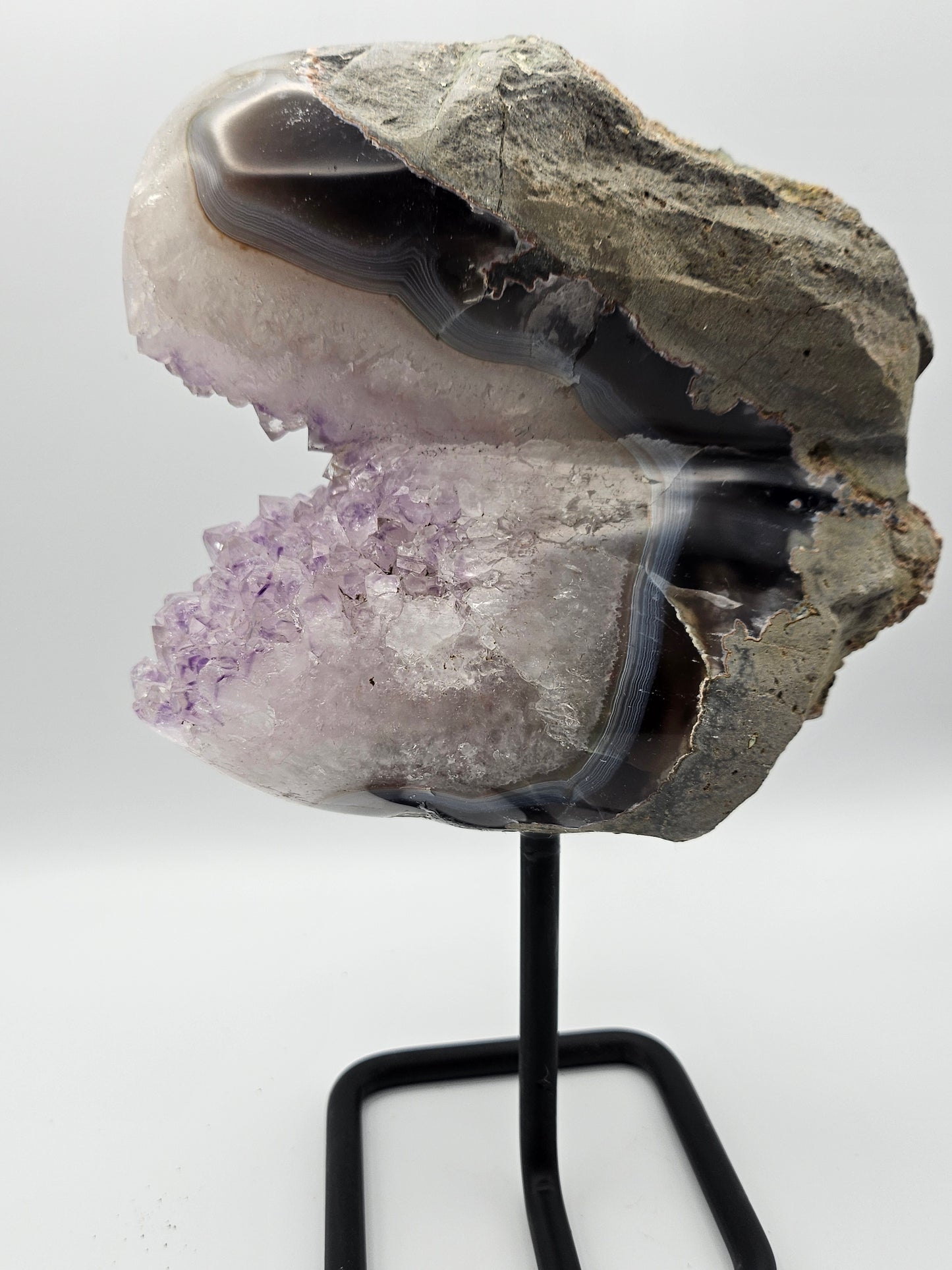 Amethyst Agate on Stand