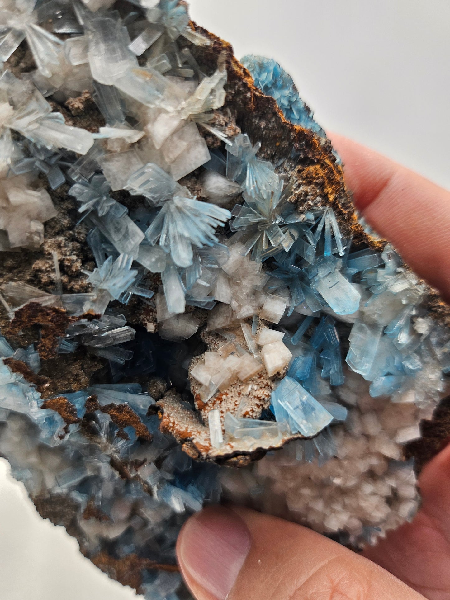 Blue Dyed Hemimorphite from Mexico