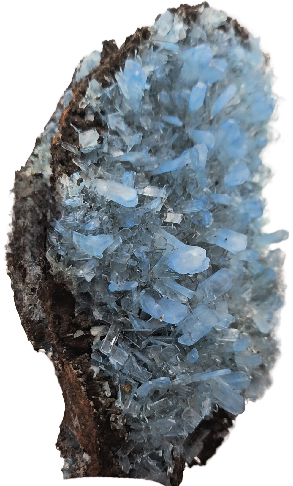 Blue Dyed Hemimorphite from Mexico