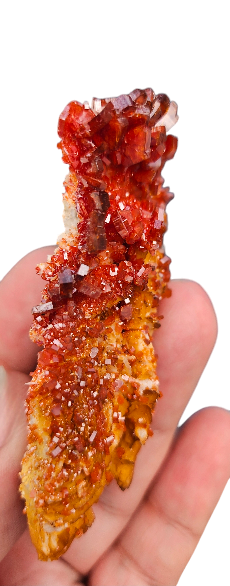 Fire Red Vanadinite & Barite