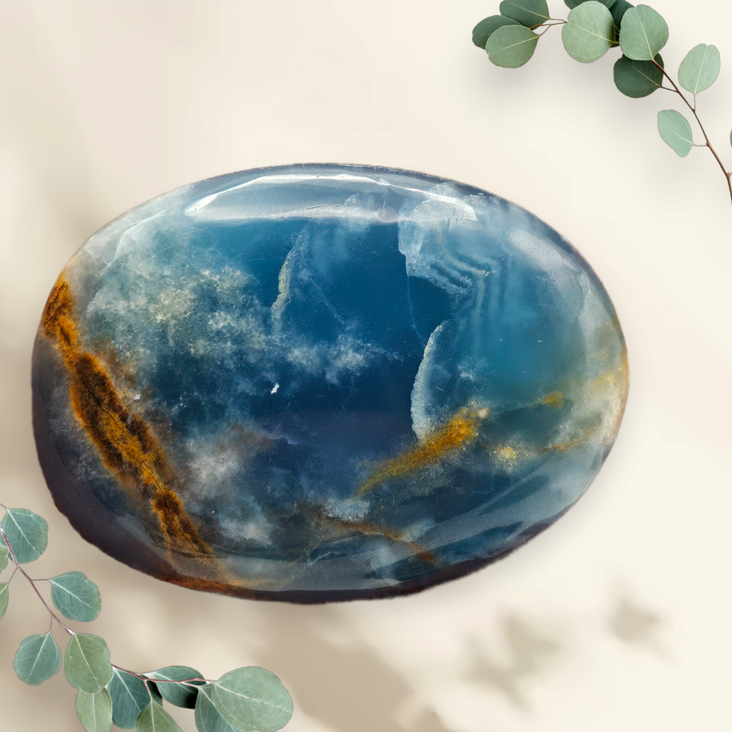 Blue Onyx Cabochon          (AA) Grade