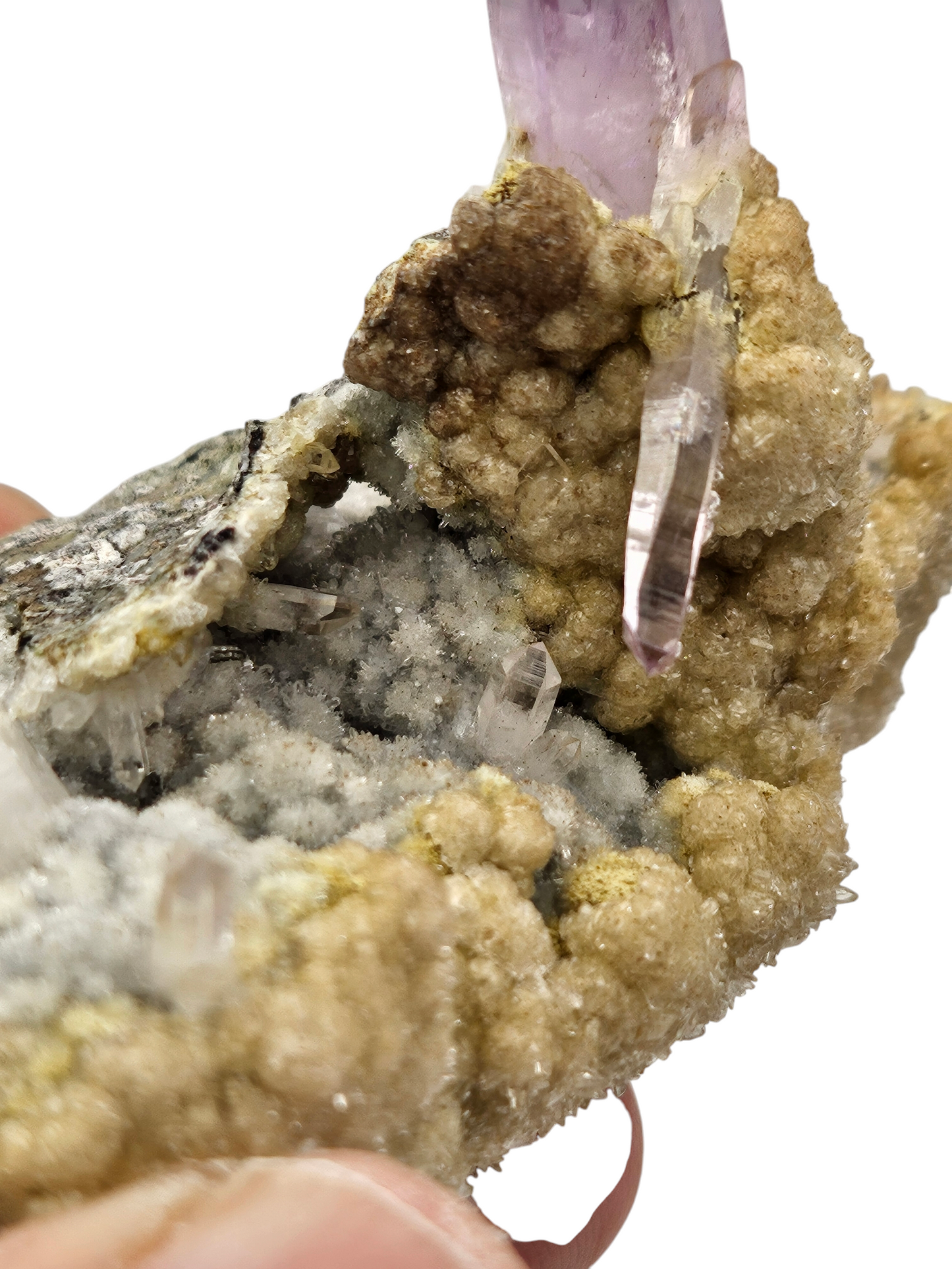 High quality, gemmy Vera Cruz Amethyst on sparkly  on Druzy Matrix