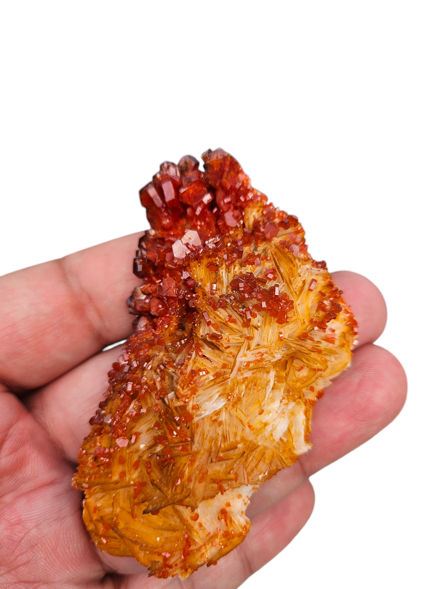 Fire Red Vanadinite & Barite