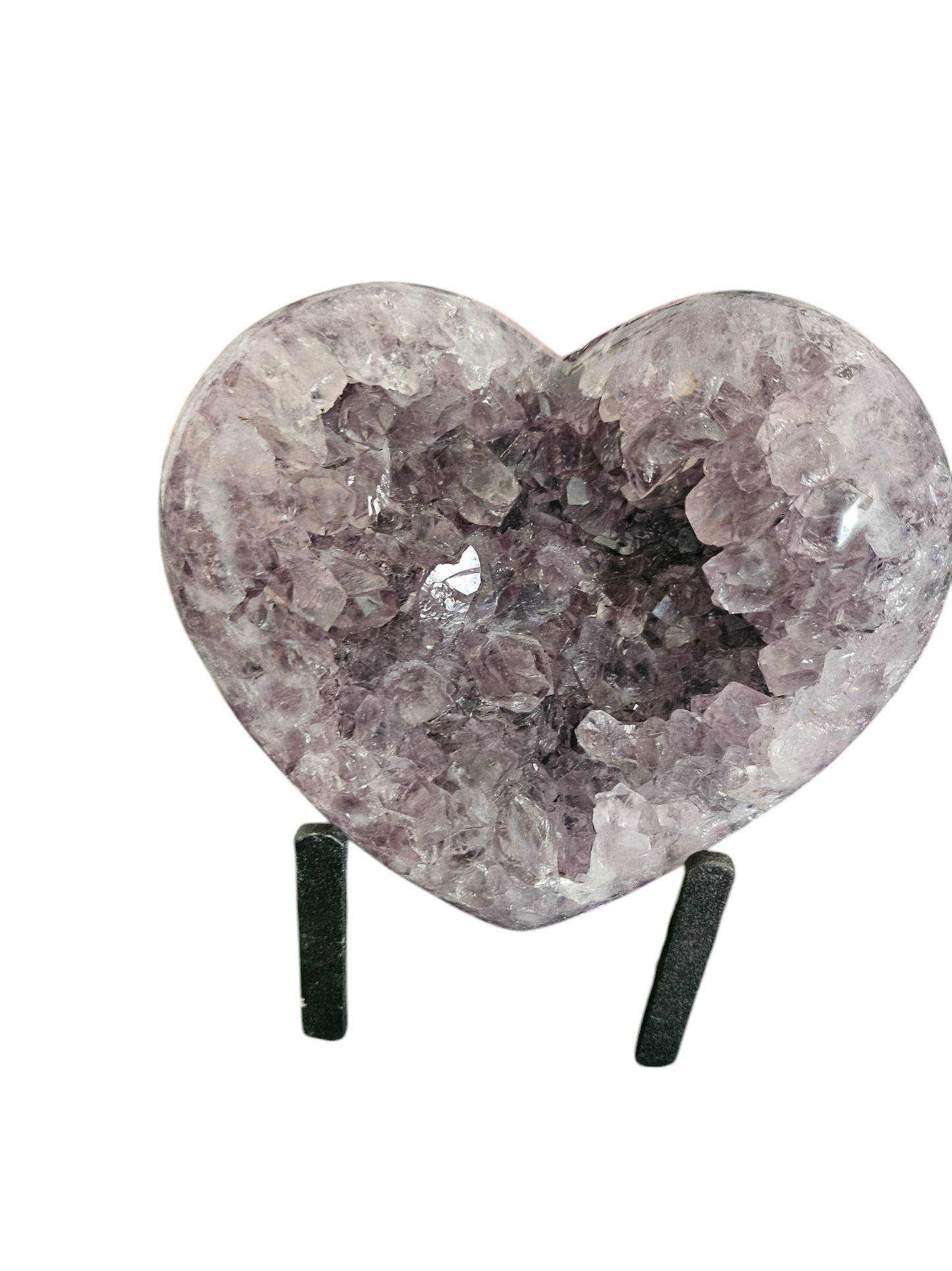 Large Amethyst Heart with Stand.