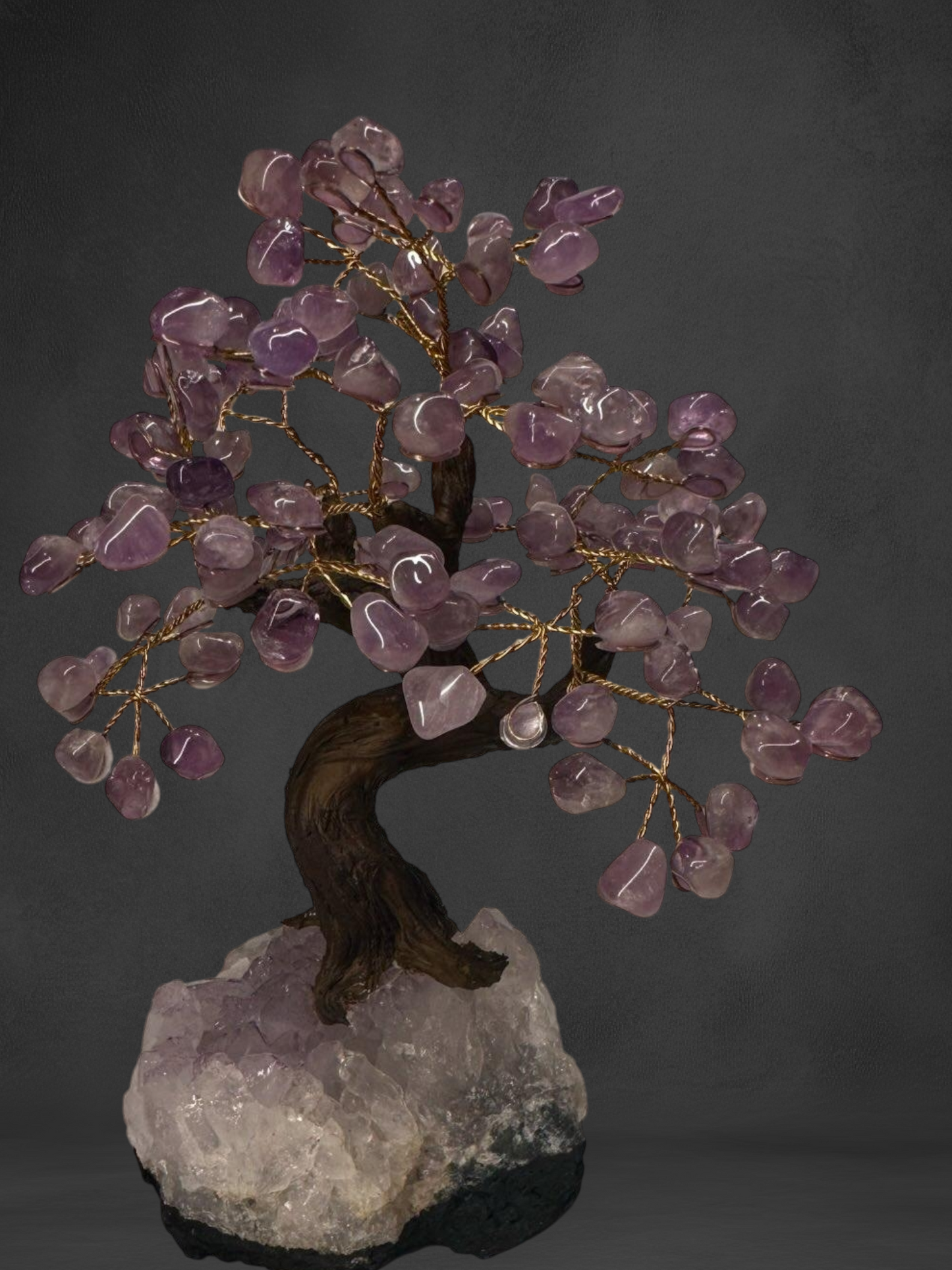 Amethyst Crystal Tree on Amythest Base