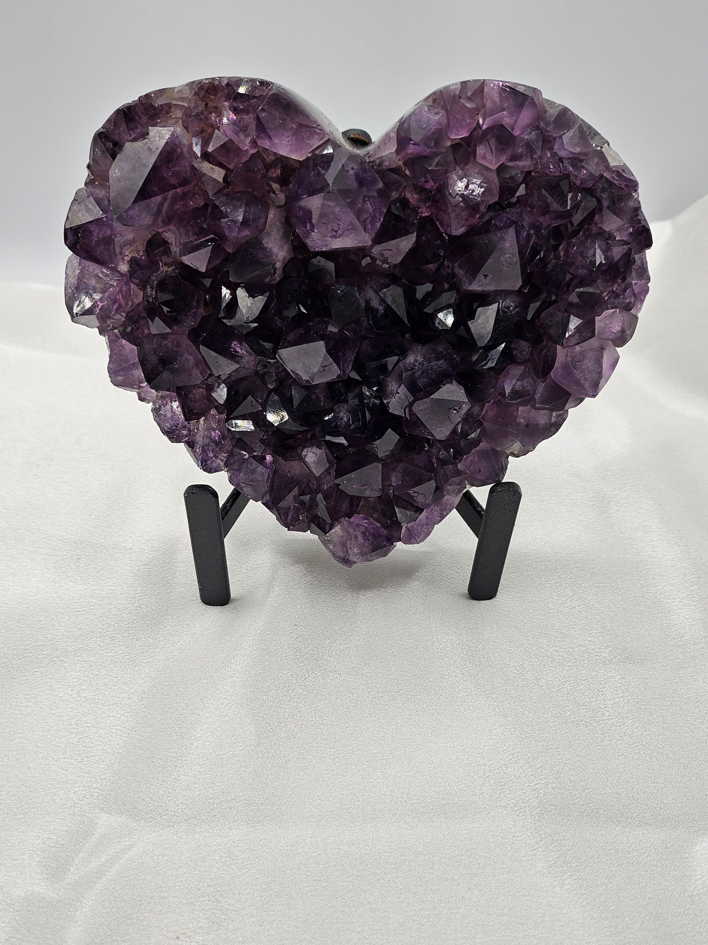 High Grade Dark Purple Amethyst with Stand