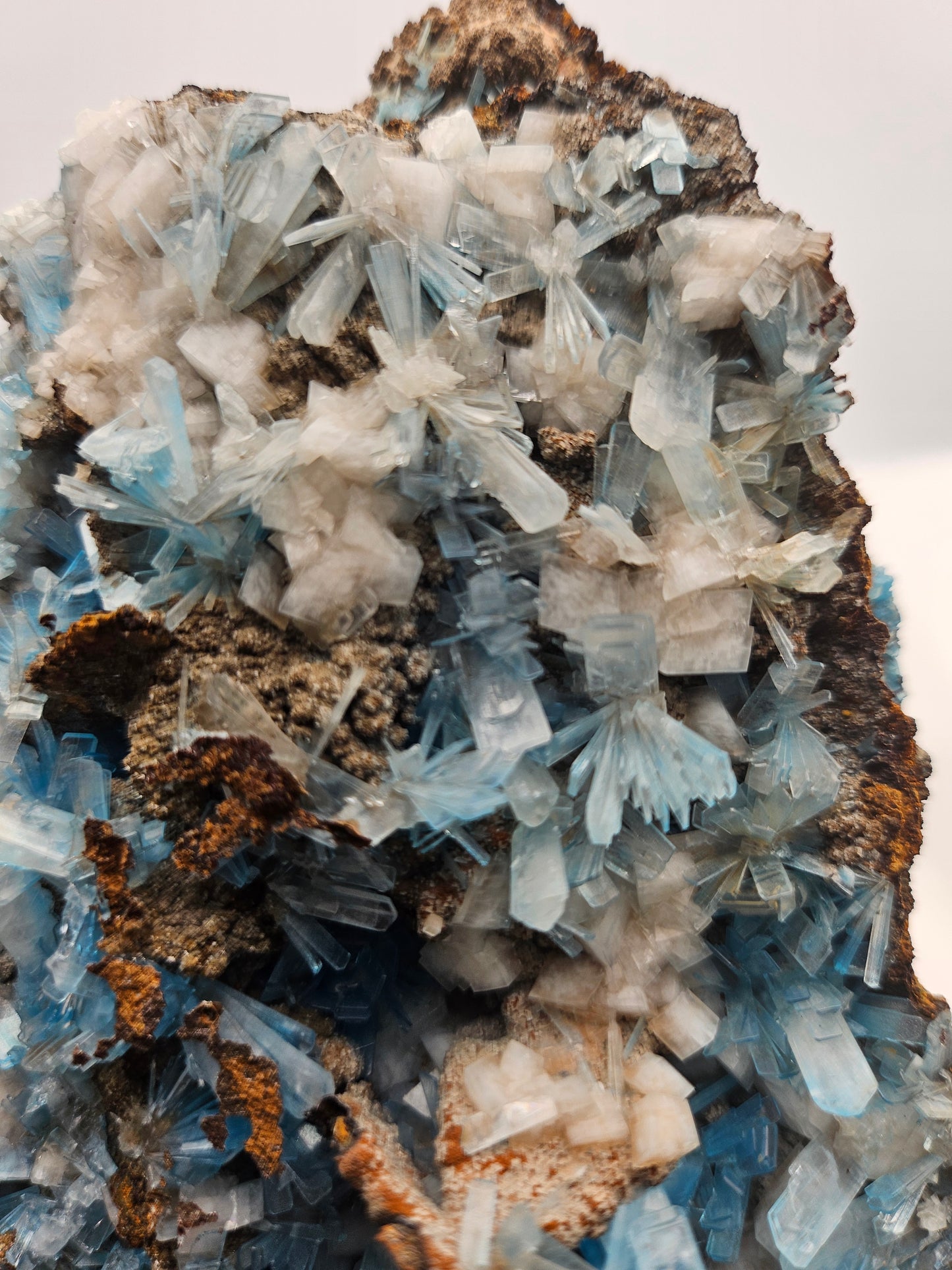 Blue Dyed Hemimorphite from Mexico