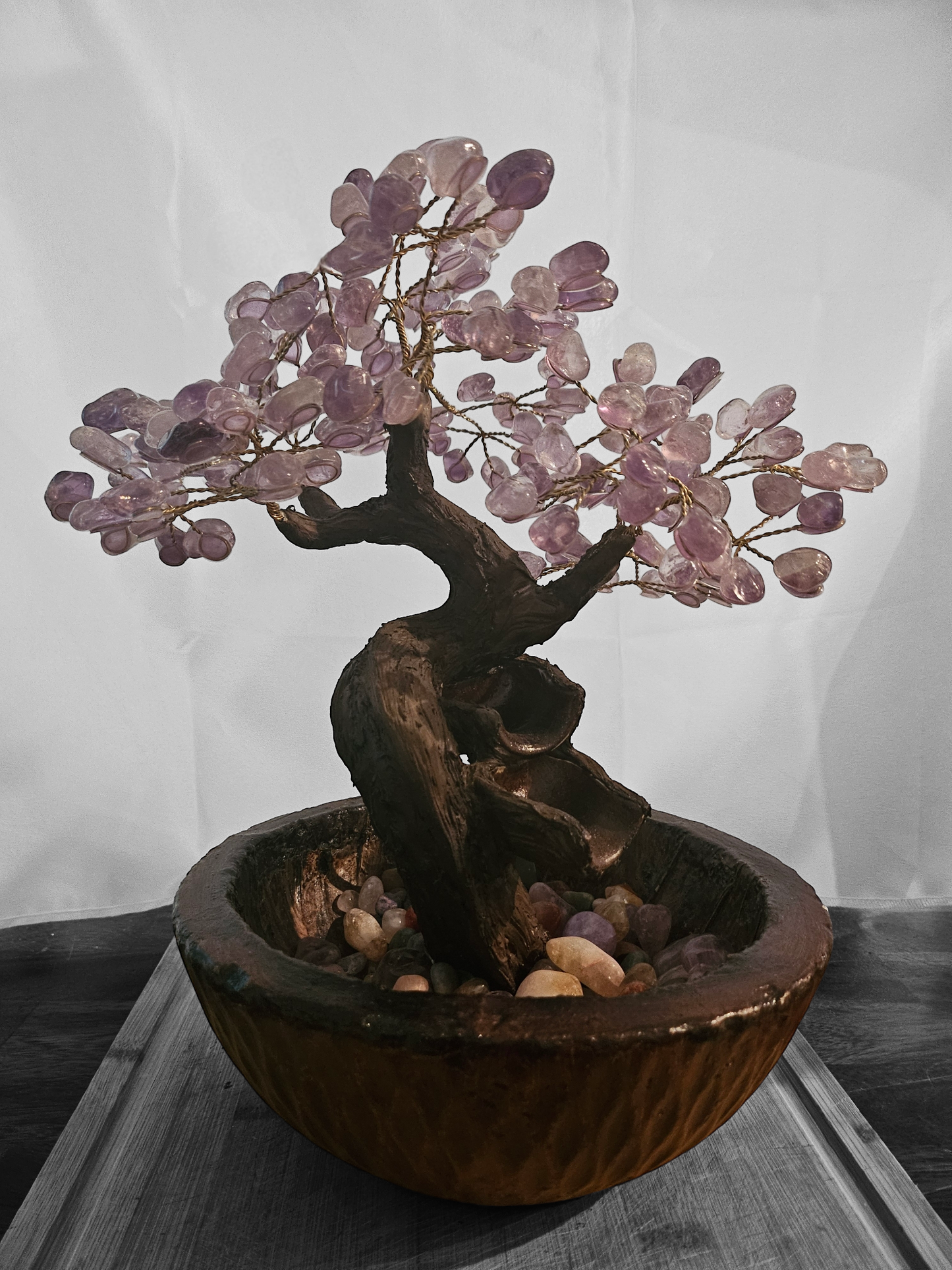 Amethyst GemStone Tree Fountain Waterfall