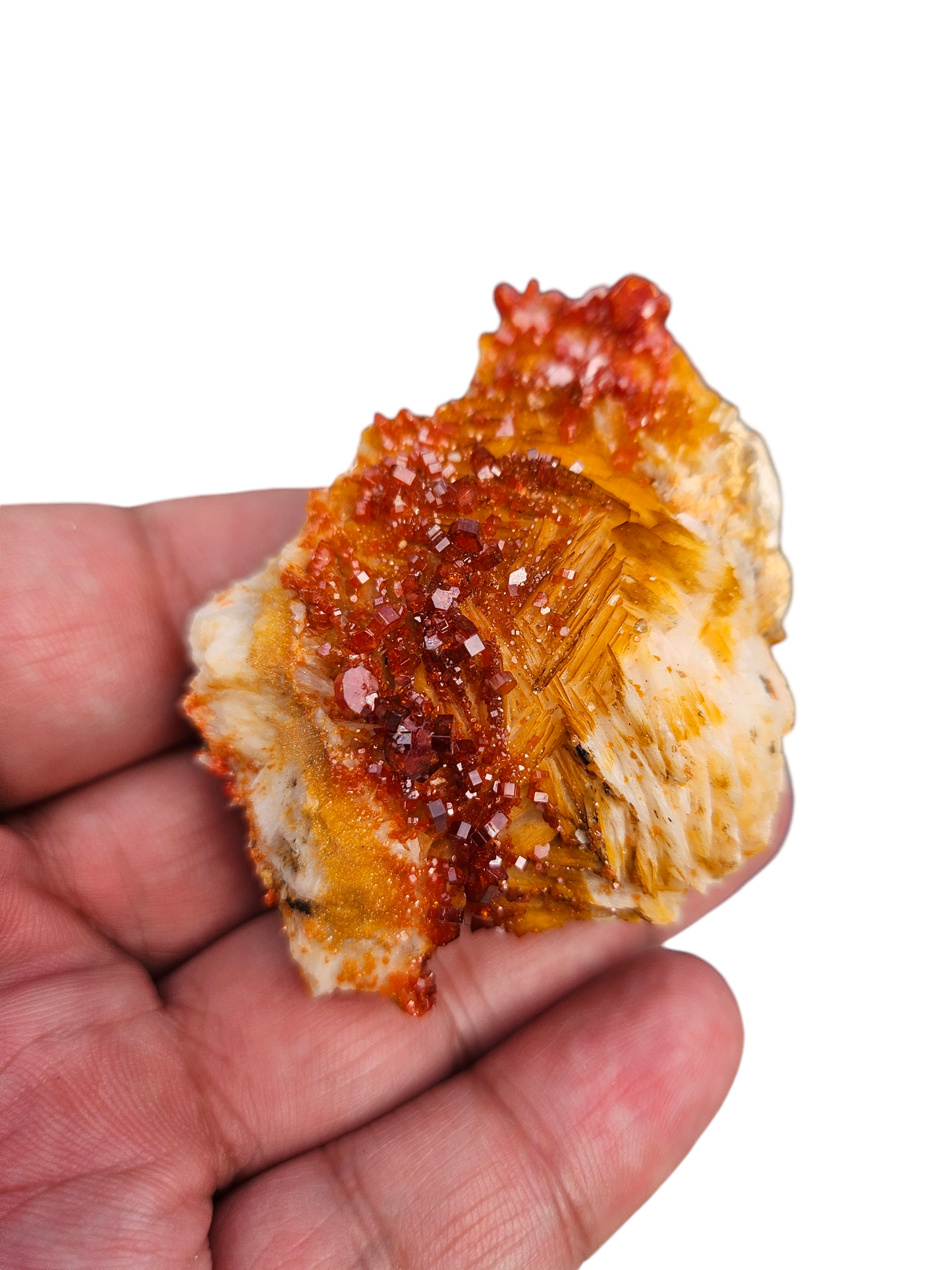 Fire Red Vanadinite & Barite