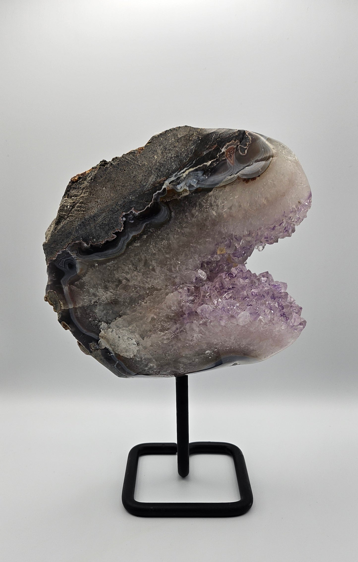 Amethyst Agate on Stand