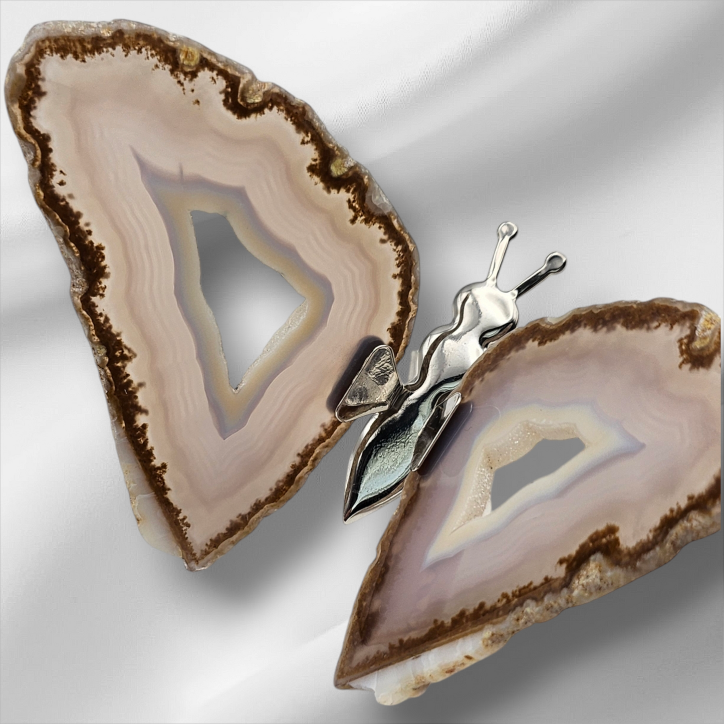 Agate Slice Butterfly