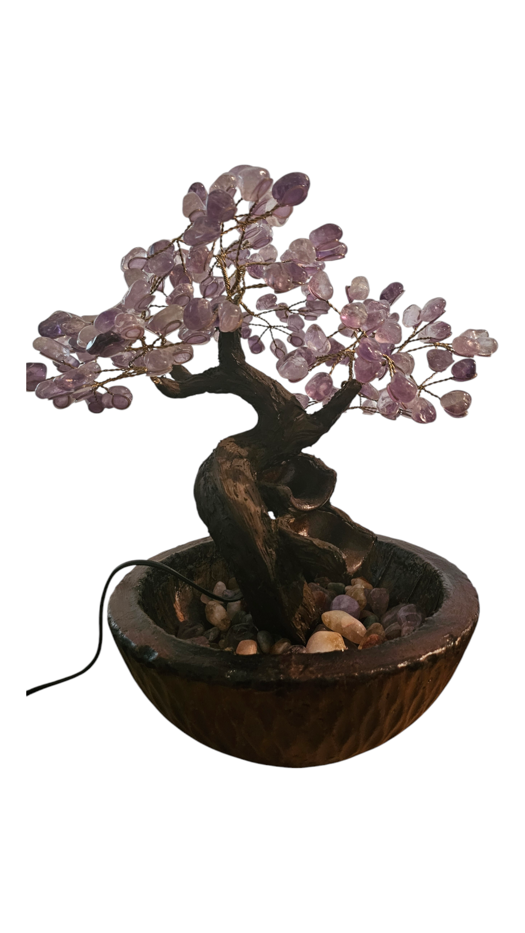 Amethyst GemStone Tree Fountain Waterfall