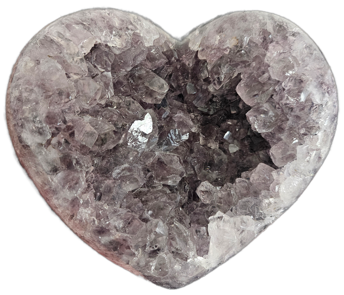 Large Amethyst Heart with Stand.