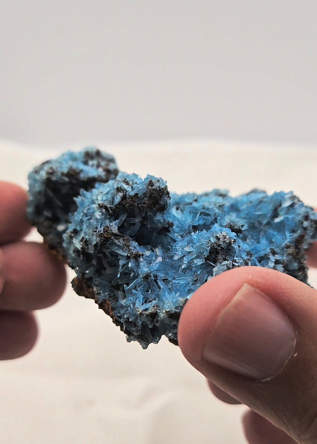 Blue Dyed Hemimorphite from Mexico