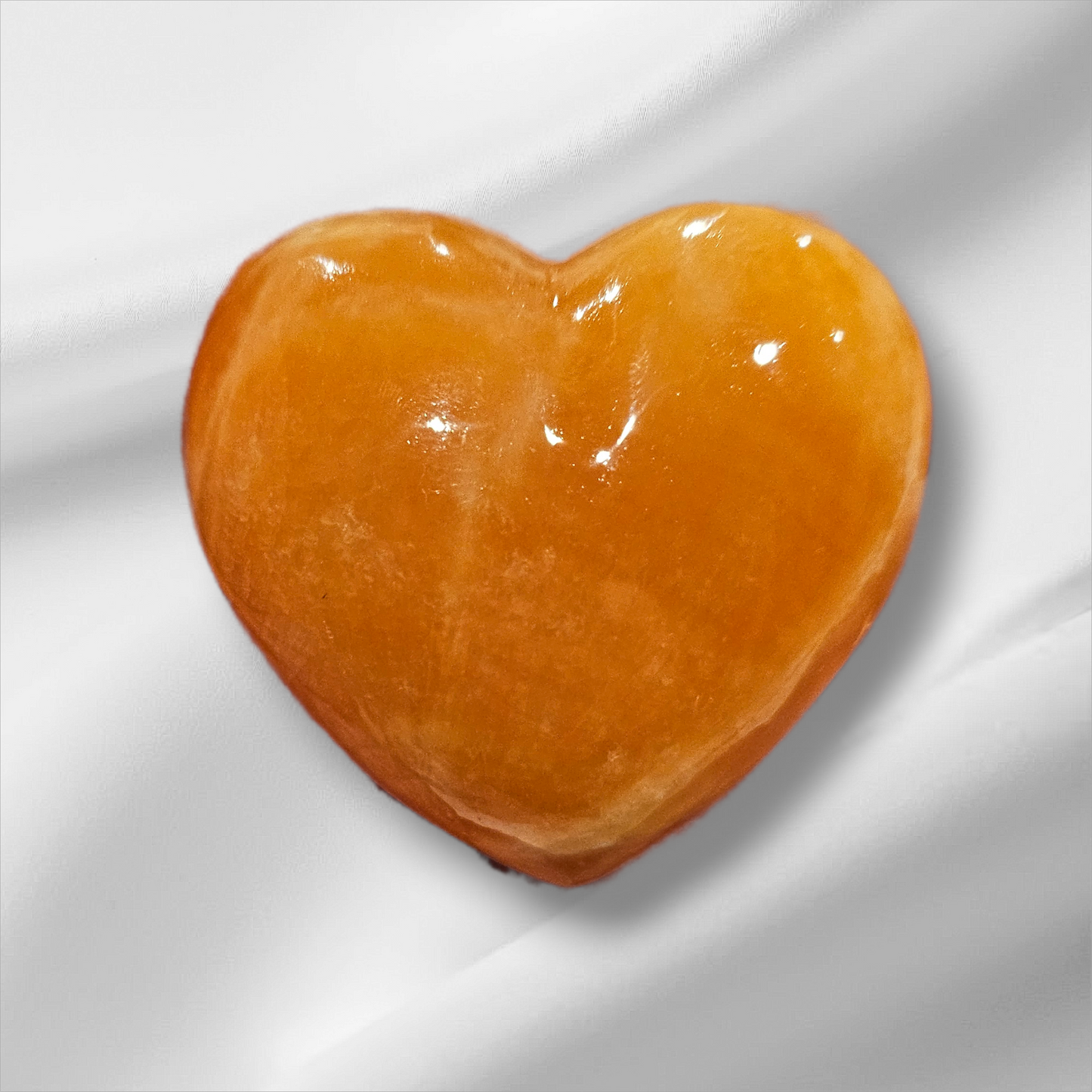 Orange Calcite Hearts