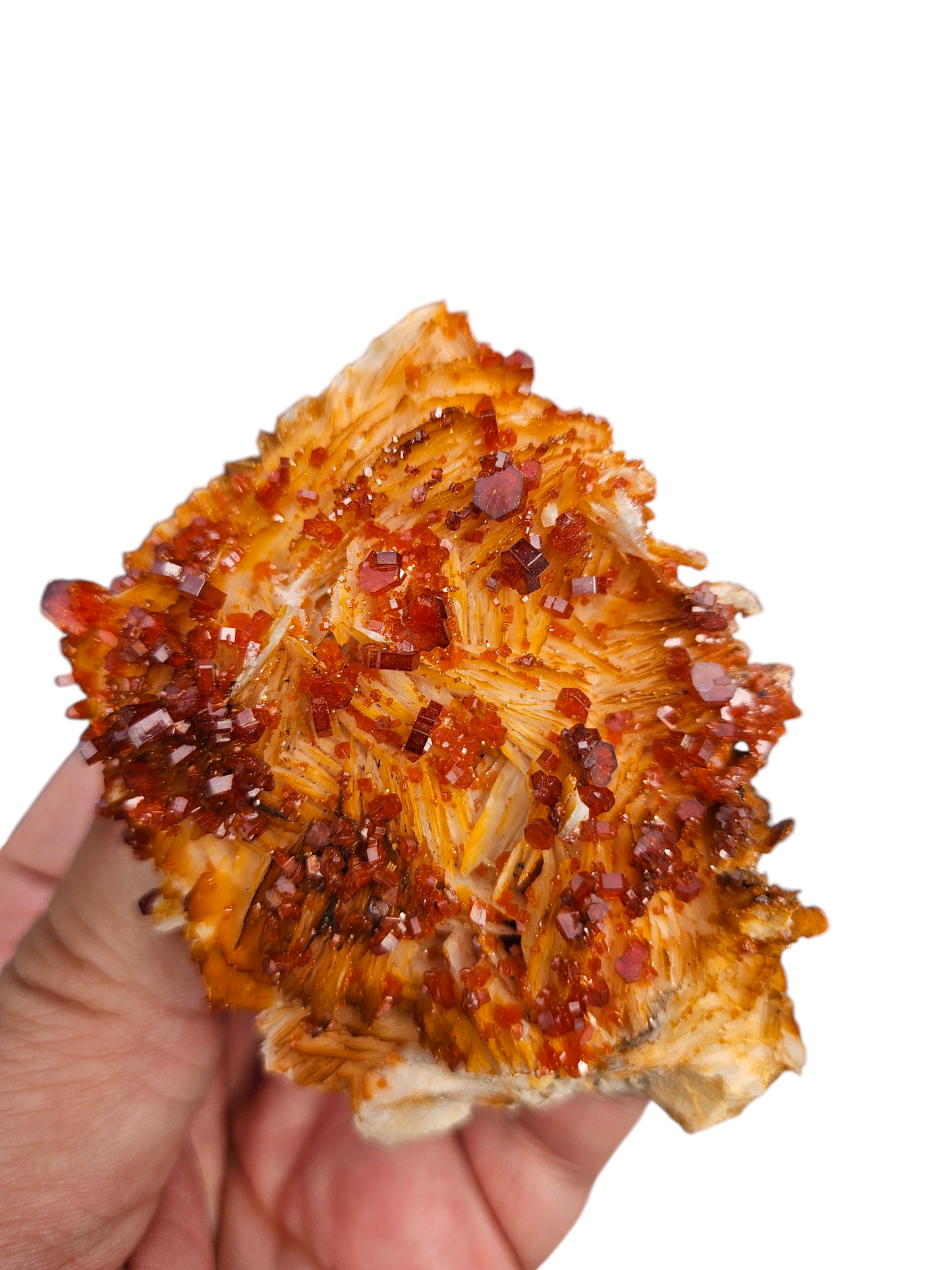 Fire Red Vanadinite & Barite