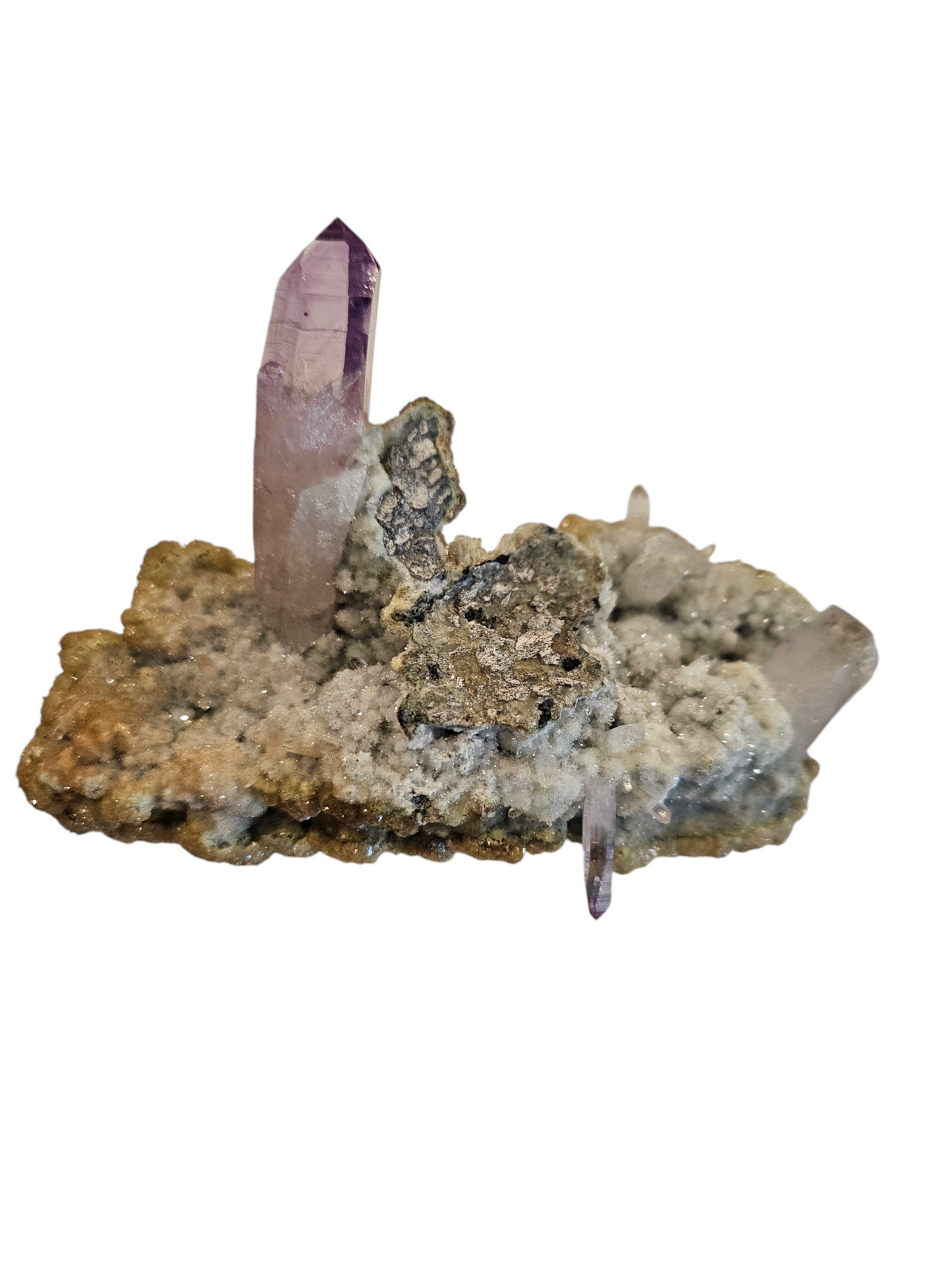 High quality, gemmy Vera Cruz Amethyst on sparkly  on Druzy Matrix