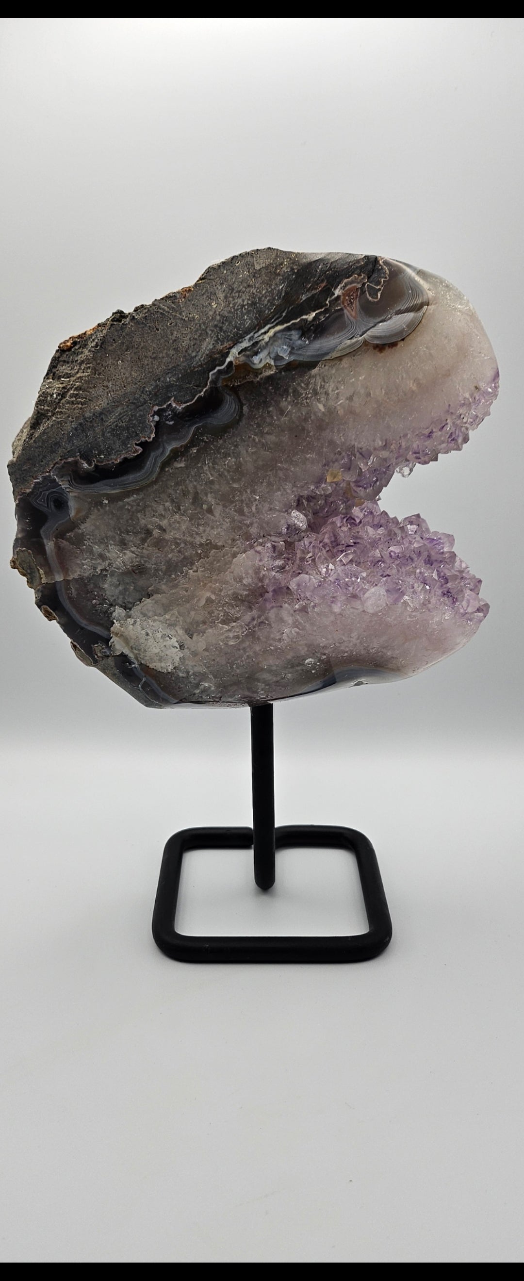 Amethyst Agate on Stand