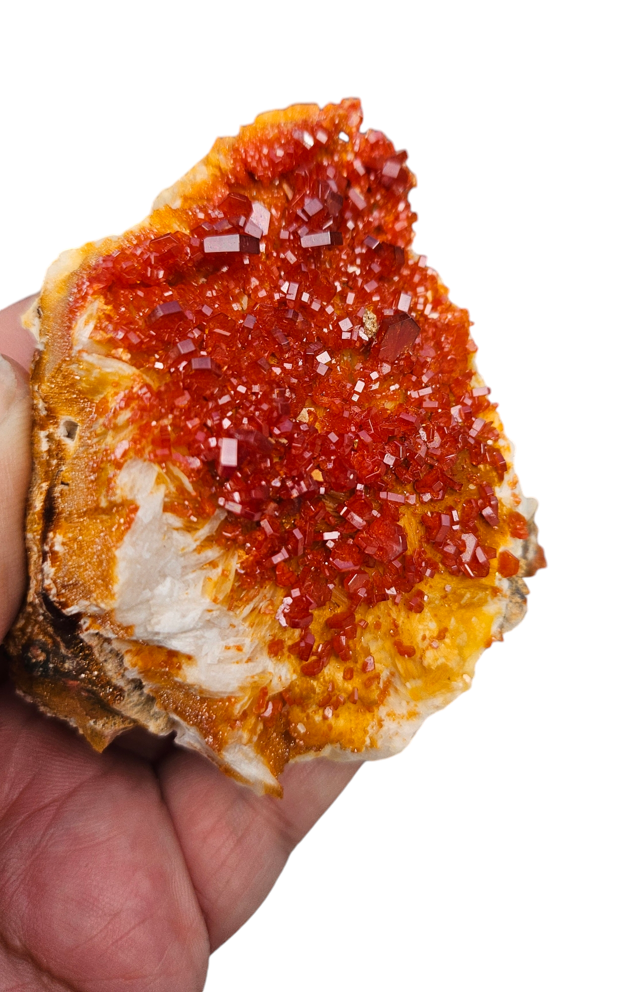 Fire Red Vanadinite & Barite