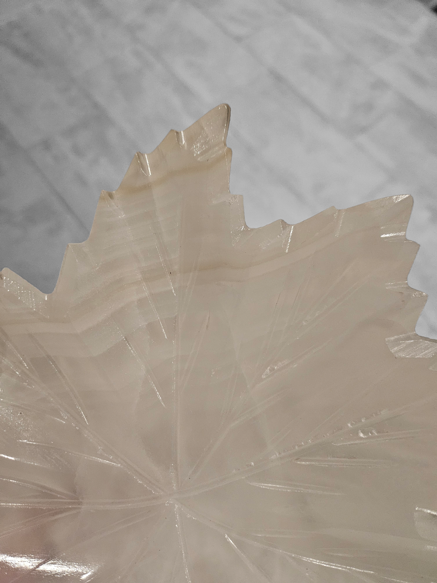 Large Calcite Maple Leaf Bowls